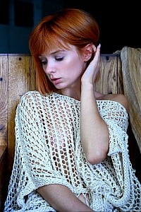 Marta Gromova - Marta Gromova seductively shows her firm boobs and toned butt