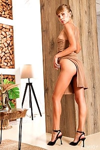 Vitalievna - Vitalievna strips down, revealing her svelte frame and fuckable orifices up close